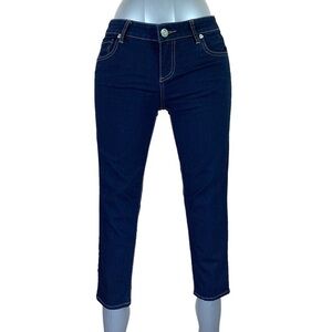 Size 4 Kut From The Cloth Dark Blue Denim Jeans Stretch Ankle Skinny Brigette